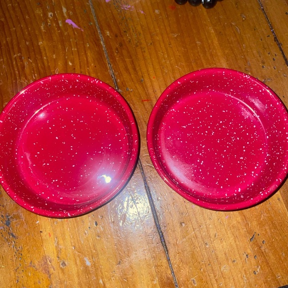 Rae Dunn ~ JOLLY & JOY ~ Set of 2 ~ Holiday Pet Dog Cat Bowls (4 Inches each) - Picture 4 of 7